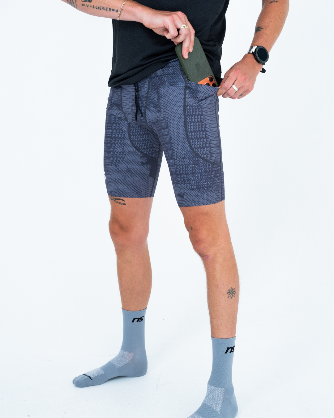 Men's Graphite 1/2 Tights