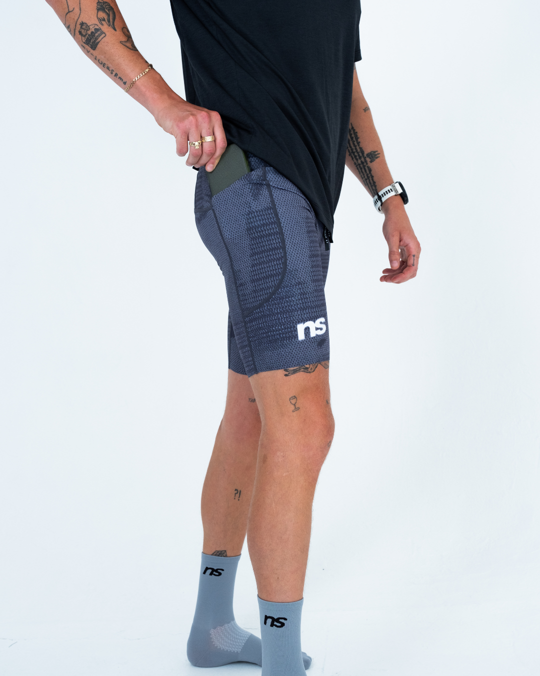Men's Graphite 1/2 Tights